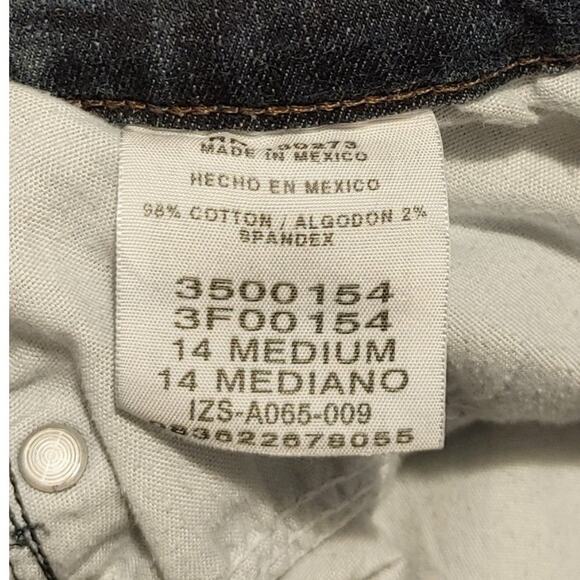 Lee Slender Secret Bootcut Jeans Low Waist Dark Wash Blue Denim Womens Size 14 - Picture 4 of 8